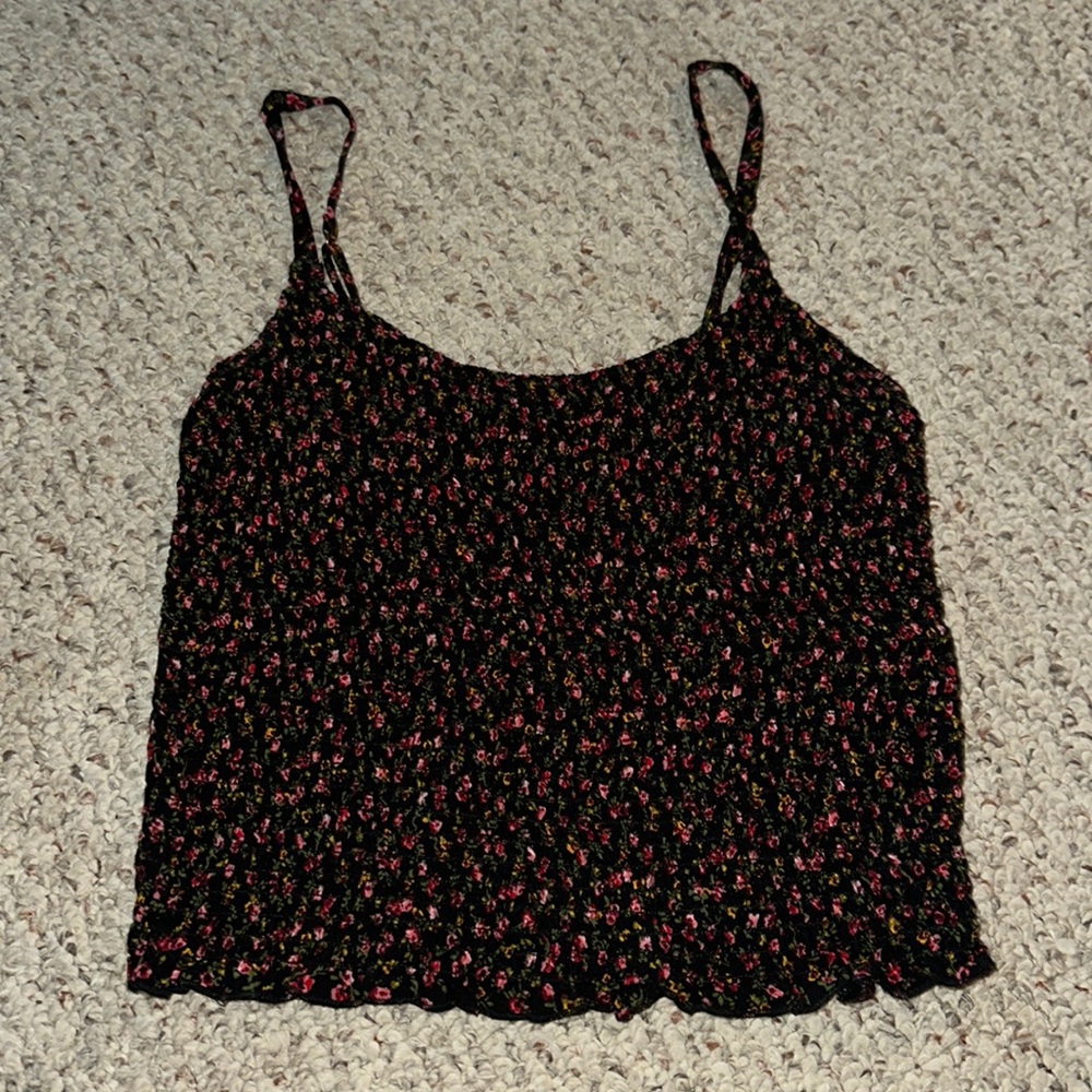 Hollister size L floral tank top